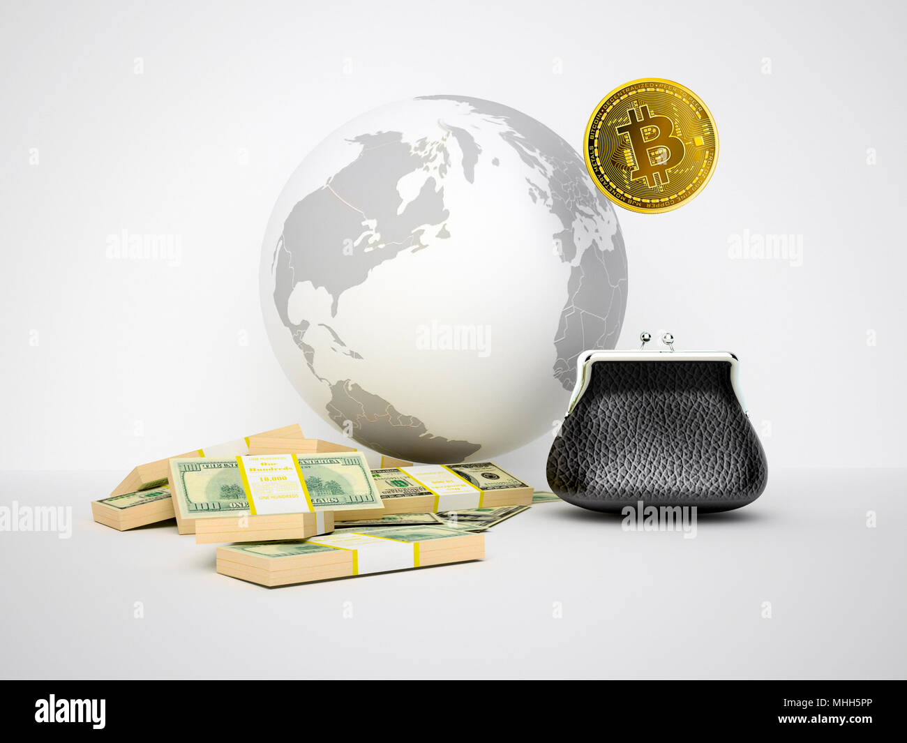 Bitcoin As A Symbol World Currency Globalization Globalize - 